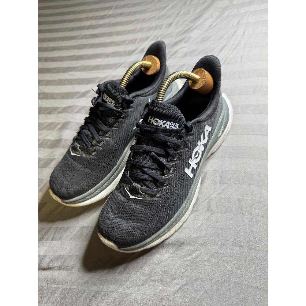 Hoka One One Mach 4 Women Black Dark Shadow Running Shoes 1113529 BDSD Size 8.5B